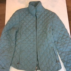 Blue quilted jacket